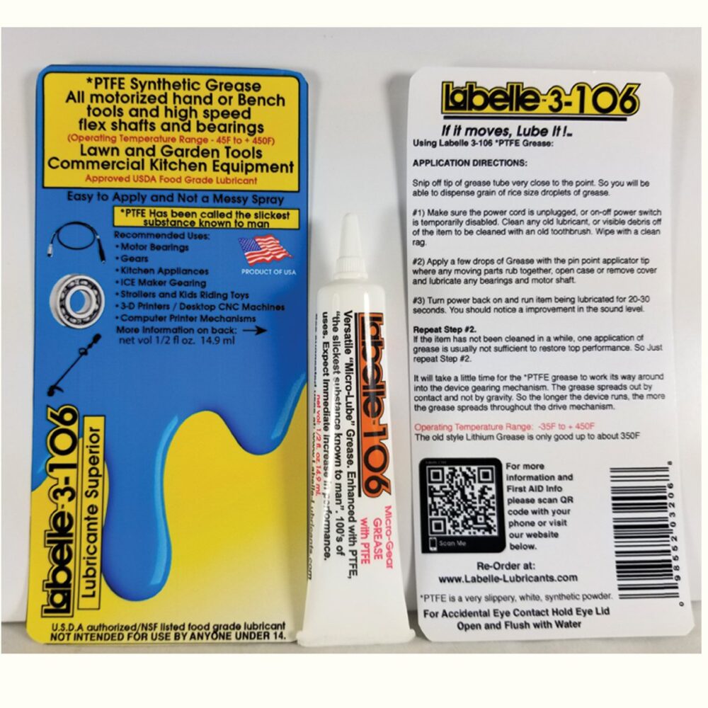 Labelle 3-106 PTFE Synthetic Grease for Power Tools