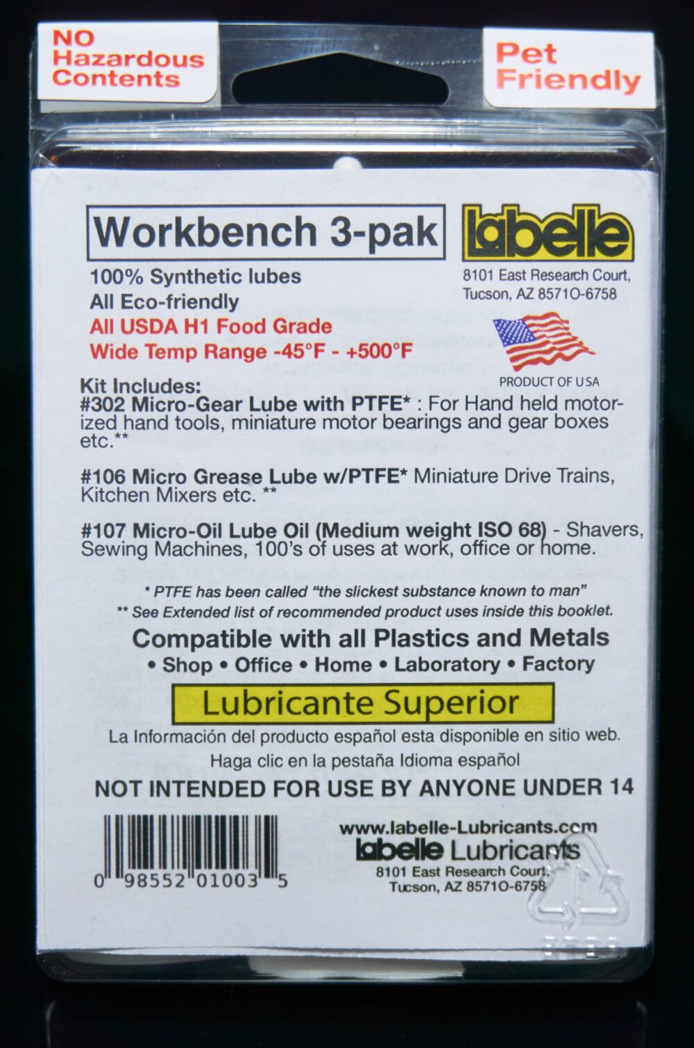 Restaurant 3-Pack Synthetic Lube - USDA Food Grade - Image 2